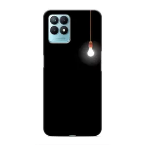 Чохол з картинками на чорному фоні для Realme NARZO 50 (Лампочка)