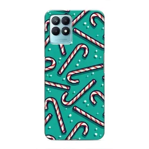 Силиконовый бампер на рождество для Realme NARZO 50 (Леденцы)