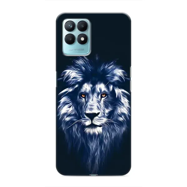 Чехол с рисунком «Лев - синий» для Realme NARZO 50 Чехол с рисунком «Лев - синий» для Realme NARZO 50
