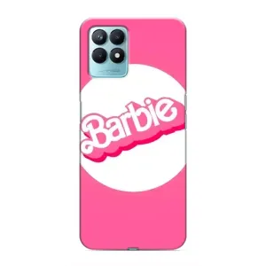 Силиконовый Чехол Барби Фильм на Realme NARZO 50 (Лого Барби)