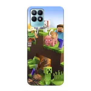 Чехлы для Realme NARZO 50 (Персонажи Майн Крафт) (Майн-крафт)
