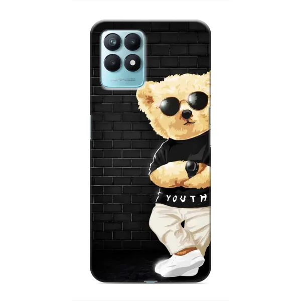 Чехол с рисунком «Мишка в очках» для Realme NARZO 50 Чехол с рисунком «Мишка в очках» для Realme NARZO 50