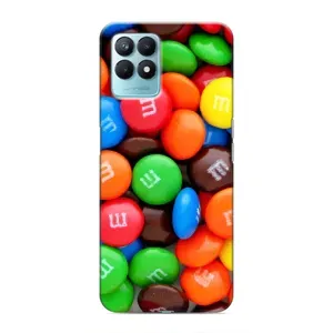 Чохол з зображенням смачної їжі для Realme NARZO 50 (Різнокольорові M&M'S)