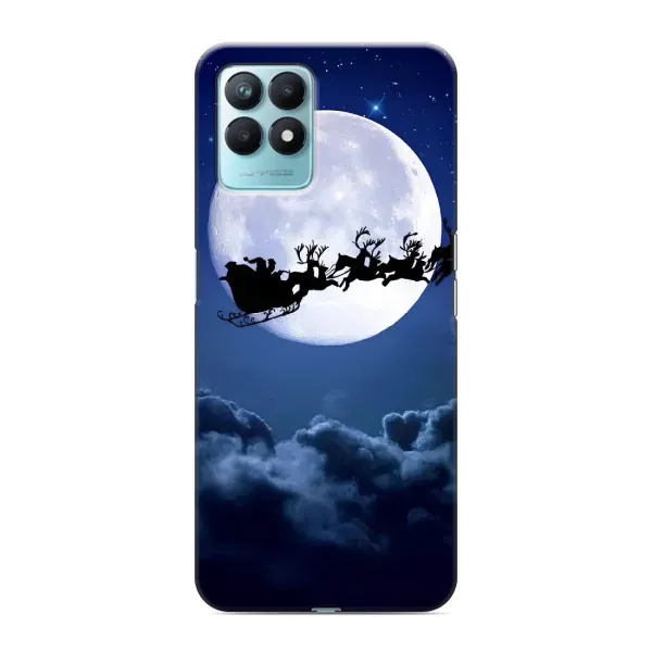 Чехол с рисунком «Санта - луна» для Realme NARZO 50 Чехол с рисунком «Санта - луна» для Realme NARZO 50