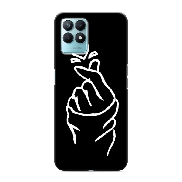 Чехол с рисунком «Сердце на черном» для Realme NARZO 50 Чехол с рисунком «Сердце на черном» для Realme NARZO 50