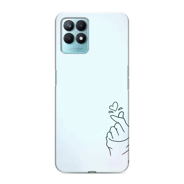 Чехол с рисунком «Сердце на голубом» для Realme NARZO 50 Чехол с рисунком «Сердце на голубом» для Realme NARZO 50