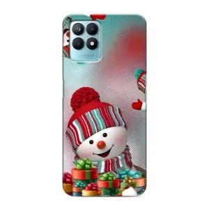 Чехлы на Новый Год Realme NARZO 50 (Снеговик в шапке)