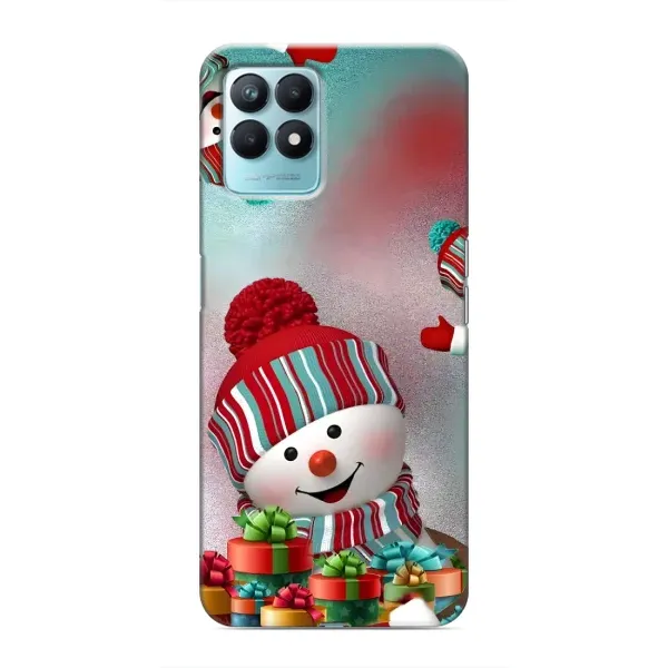 Чехол с рисунком «Снеговик в шапке» для Realme NARZO 50 Чехол с рисунком «Снеговик в шапке» для Realme NARZO 50