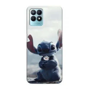 Чохол з малюнком Стіч для Realme NARZO 50 (Стіч з квіткою)