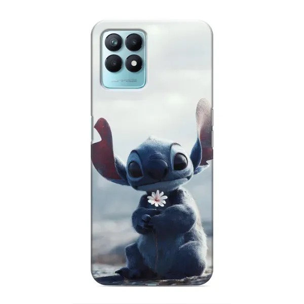 Чехол с рисунком «Стич с цветочком» для Realme NARZO 50 Чехол с рисунком «Стич с цветочком» для Realme NARZO 50