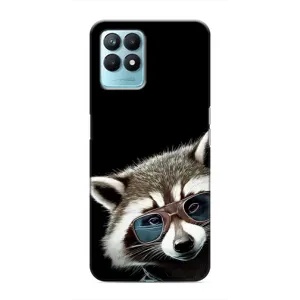 Силиконовый Чехол с Енотами на Realme NARZO 50 (Стильный Енот)
