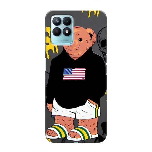 Чехол с рисунком «Teddy USA» для Realme NARZO 50 Чехол с рисунком «Teddy USA» для Realme NARZO 50