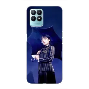 Чохол з картинкою Венсдей на Realme NARZO 50 (Венсдей з парасолькою)
