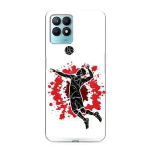 Чохли з прінтом Спортивна тематика для Realme NARZO 50 (Волейболіст)