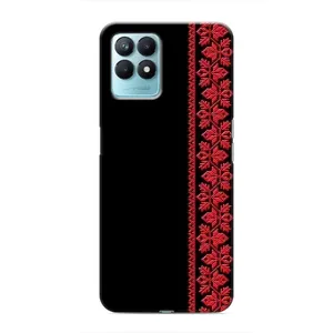 Силіконовый Чохол на Realme NARZO 50 з картинкой Вишиванки (Вишиванка на чорному)