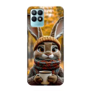 Печатный чехол «Зверята с кофе» для Realme NARZO 50 (Зайчик с кофе)