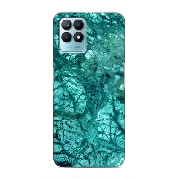 Чехол с рисунком «Зеленый мрамор» для Realme NARZO 50