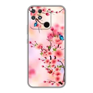Чохол з картинкою Сакури на Realme NARZO 50A (Метелики на сакурі)
