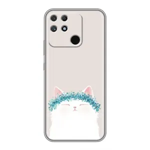 Чохол на тематику: Коти для Realme NARZO 50A (Білий котик)