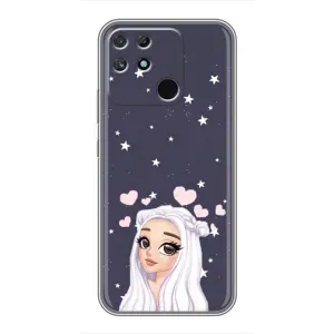 Чохол з малюнком «Дівчина та серця» для Realme NARZO 50A