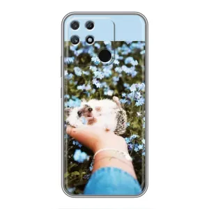 Чохли з зображенням різних тварин на Realme NARZO 50A (Їжачок в руці)