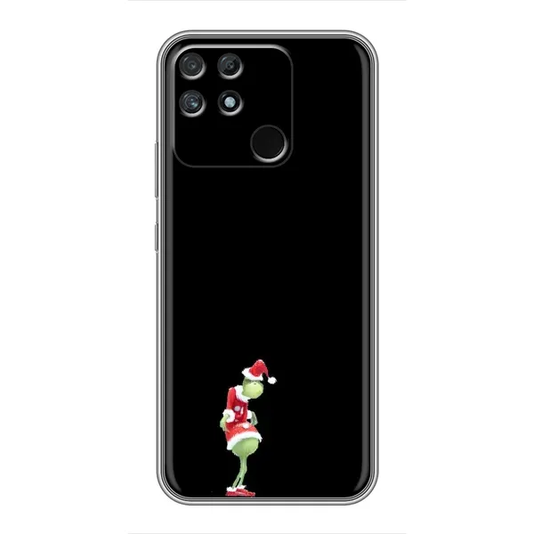 Чехол с рисунком «Гринч на чорном» для Realme NARZO 50A Чехол с рисунком «Гринч на чорном» для Realme NARZO 50A