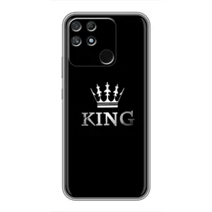 Чехол (Корона на чёрном фоне) для Реалми Нарзо 50а (KING)