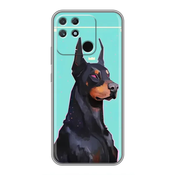 Чехол с рисунком «Король доберман» для Realme NARZO 50A Чехол с рисунком «Король доберман» для Realme NARZO 50A