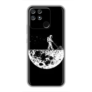 Силиконовый Чехол с принтом "Космонавты" на Realme NARZO 50A (Космонавт)