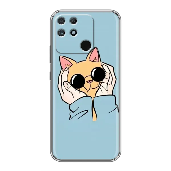 Чехол с рисунком «КОТИК в очках» для Realme NARZO 50A Чехол с рисунком «КОТИК в очках» для Realme NARZO 50A