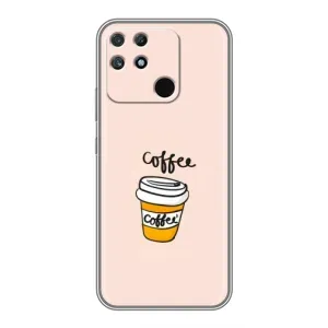 Чехол с изображением вкусной еды для Realme NARZO 50A (Кружка кофе)