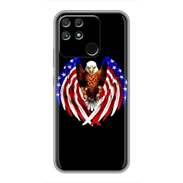 Чехол с рисунком «Крылья США» для Realme NARZO 50A