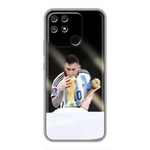 Чехлы Лео Месси Аргентина для Realme NARZO 50A (Кубок Мира)