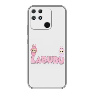 Чехол с принтом Лабубу для Realme NARZO 50A (Логотип Лабубу)