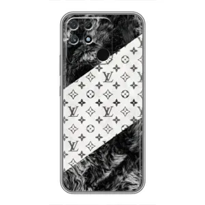 Чохол Стиль Louis Vuitton на Realme NARZO 50A (LV на білому)