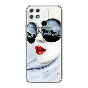 Чехол с картинкой Модные Девчонки Realme NARZO 50A (Любительница коней)