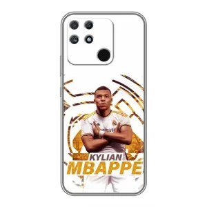 Чехол (TPU) с Футболистом на Realme NARZO 50A (Мбаппе Реал)