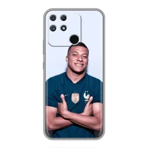 Чехол (TPU) с Футболистом на Realme NARZO 50A (Мбаппешичка)