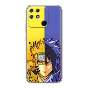 Купить Чехлы на телефон с принтом Anime для Realme NARZO 50A (Naruto Vs Sasuke)