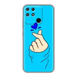Чохол (Знак сердечка) для Realme NARZO 50A (Сердечко на синоьому)