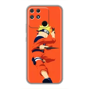 Чехлы с принтом Наруто на Realme NARZO 50A (Силуэт Наруто)