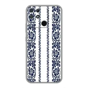 Силіконовый Чохол на Realme NARZO 50A з картинкой Вишиванки (Синя вишиванка)