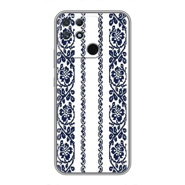 Чехол с рисунком «Синяя вышиванка» для Realme NARZO 50A Чехол с рисунком «Синяя вышиванка» для Realme NARZO 50A