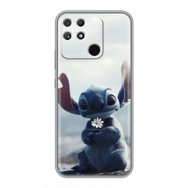 Чехол с рисунком «Стич с цветочком» для Realme NARZO 50A Чехол с рисунком «Стич с цветочком» для Realme NARZO 50A