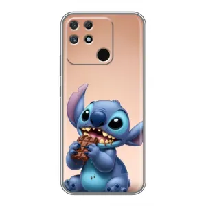 Чехол с рисунком Стич для Realme NARZO 50A (Стич с шоколадом)