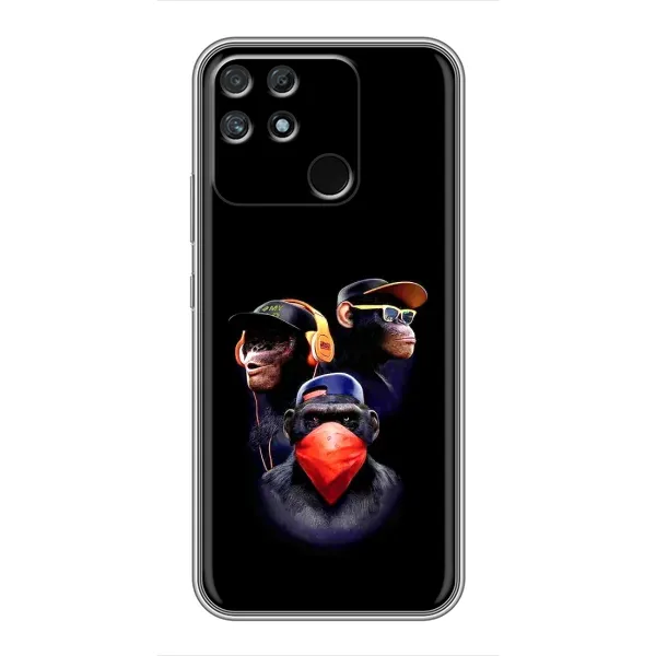 Чехол с рисунком «Три обезьяны» для Realme NARZO 50A Чехол с рисунком «Три обезьяны» для Realme NARZO 50A