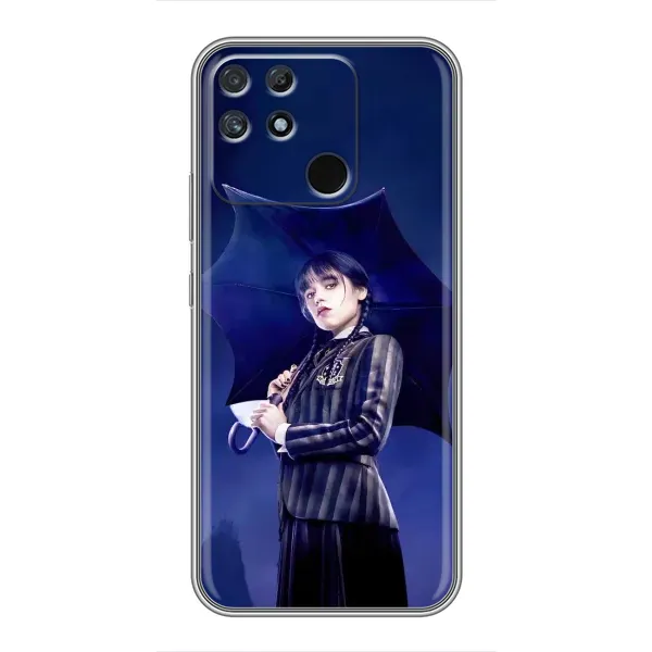 Чехол с рисунком «Уэнсдей с зонтом» для Realme NARZO 50A Чехол с рисунком «Уэнсдей с зонтом» для Realme NARZO 50A