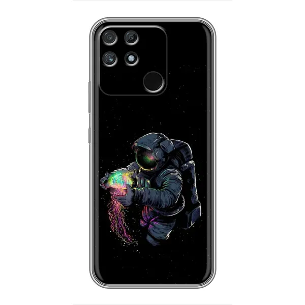Чехол с рисунком «В руках земля» для Realme NARZO 50A Чехол с рисунком «В руках земля» для Realme NARZO 50A
