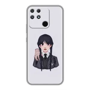 Чехлы с принтом Уэнсдей на Realme NARZO 50A (Вещь Венсдей)