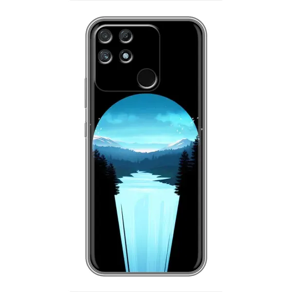 Чехол с рисунком «Синий Водопад» для Realme NARZO 50A Чехол с рисунком «Синий Водопад» для Realme NARZO 50A
